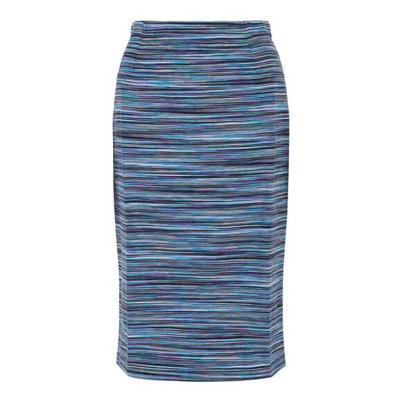 M Missoni Striped Print Pencil Skirt Multi Womens